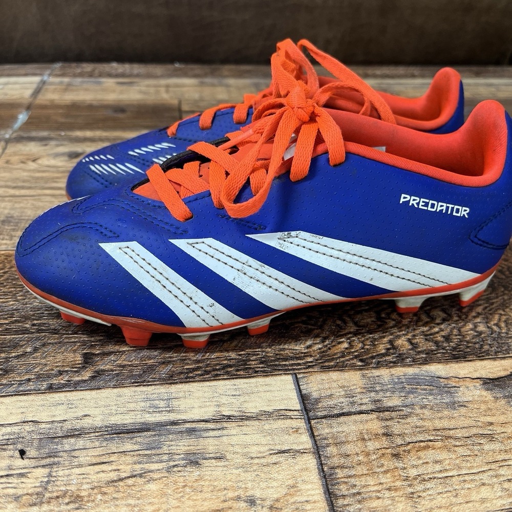 Adidas Predator Club Blue Kids Sz 1.5 Youth FxG Soccer Cleats IF6424 - Picture 4 of 7